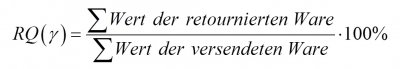 Gamma Retourenquote